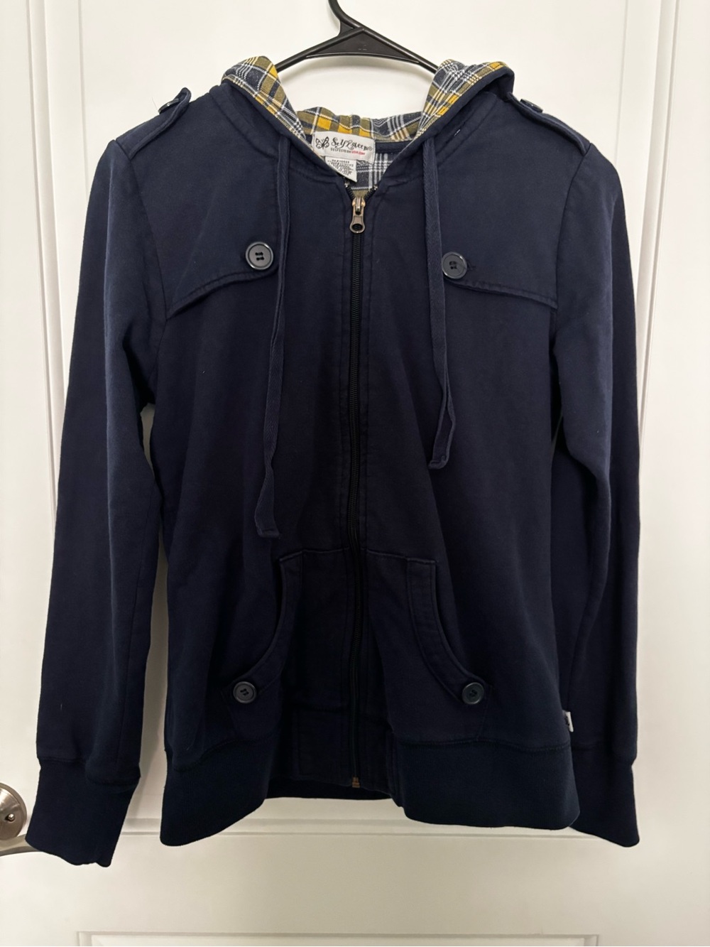 Self Esteem Plaid Hooded Jacket